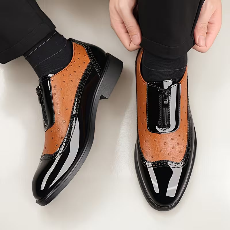 Oxford Ostrich Leather Shoes