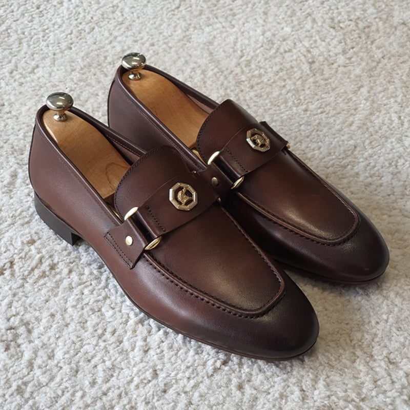 Mocasines de piel auténtica italiana Milan