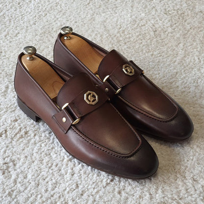 Mocasines de piel auténtica italiana Milan