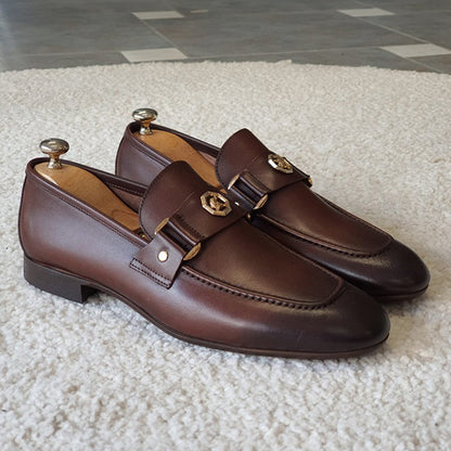 Mocasines de piel auténtica italiana Milan