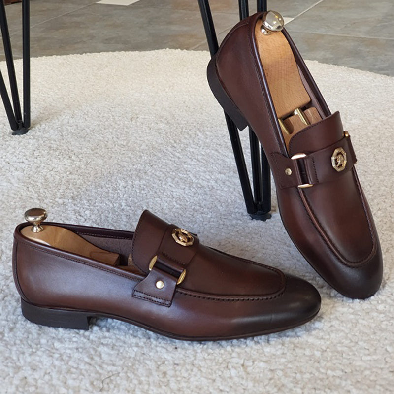 Mocasines de piel auténtica italiana Milan