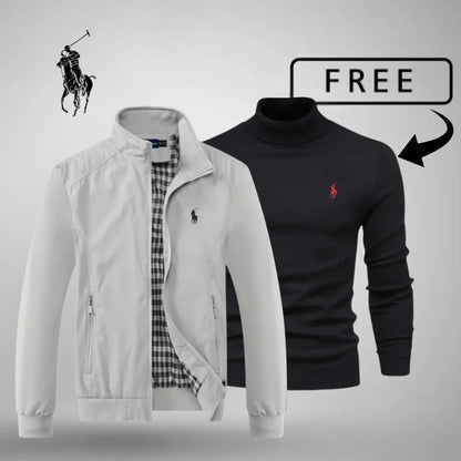 RL Casual Zip-Up Bomber Premium + FREE Jumper or Shirt (Your Choice)
