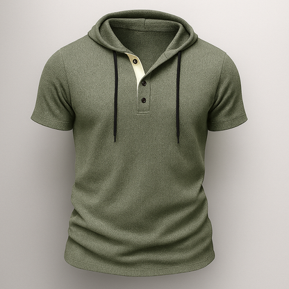 Hype Cotton Henley Hoodie