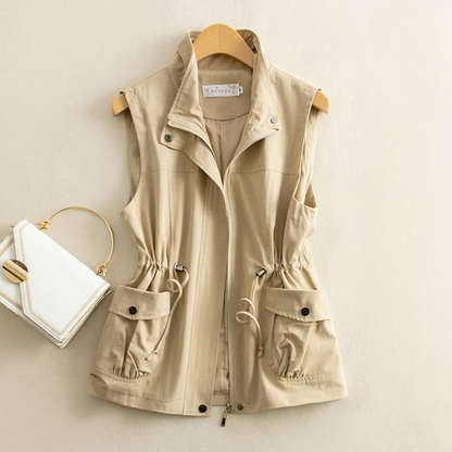 Kiera Cotton Canvas Vest
