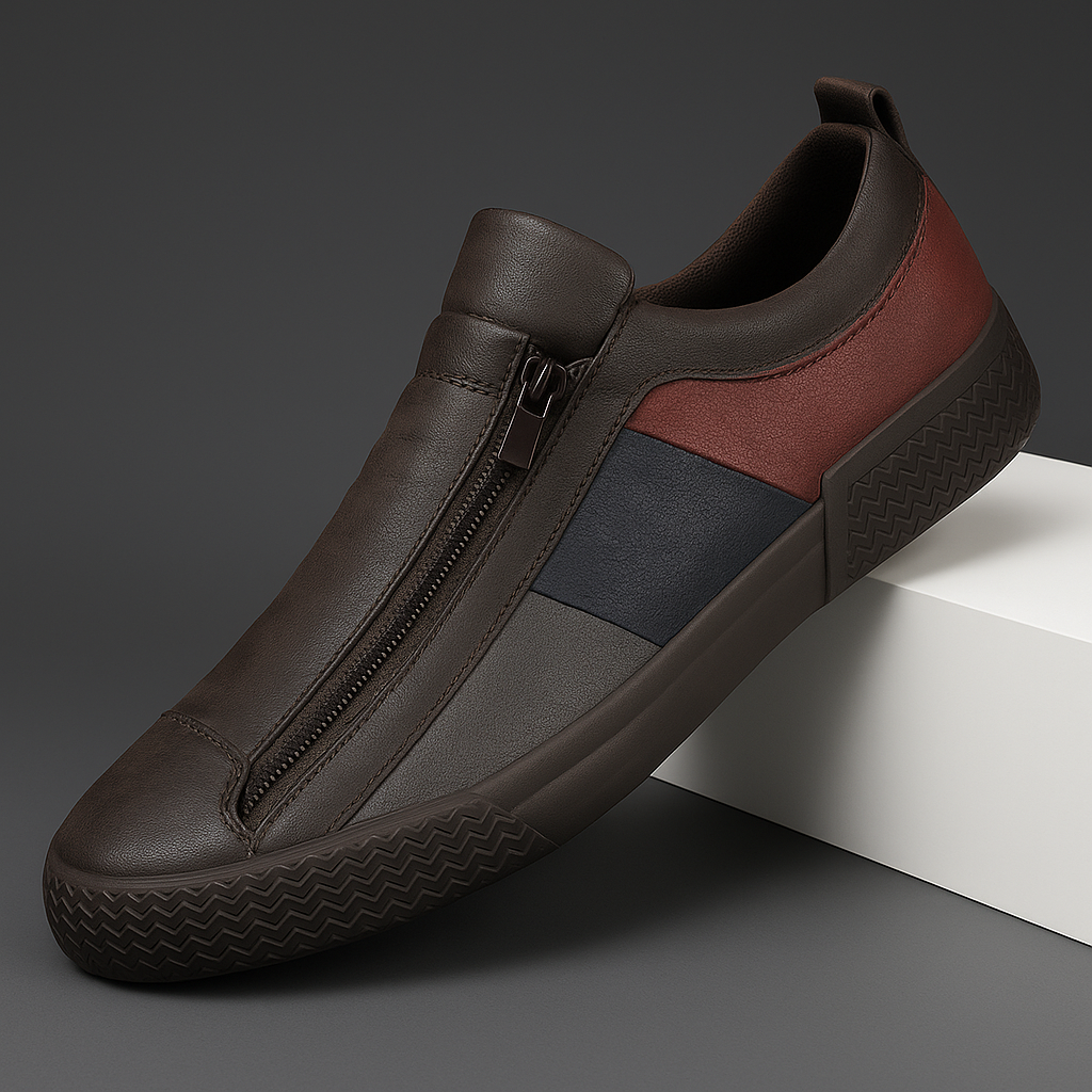 Claude Monet Leather Sneakers