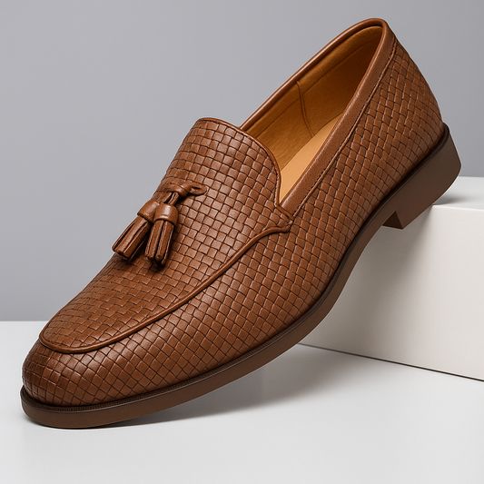 Mocasines de tejido con borlas Lombardi