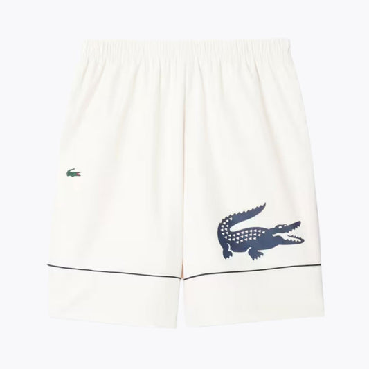 Pantalón corto de tenis de tafetán con estampado de rombos LC