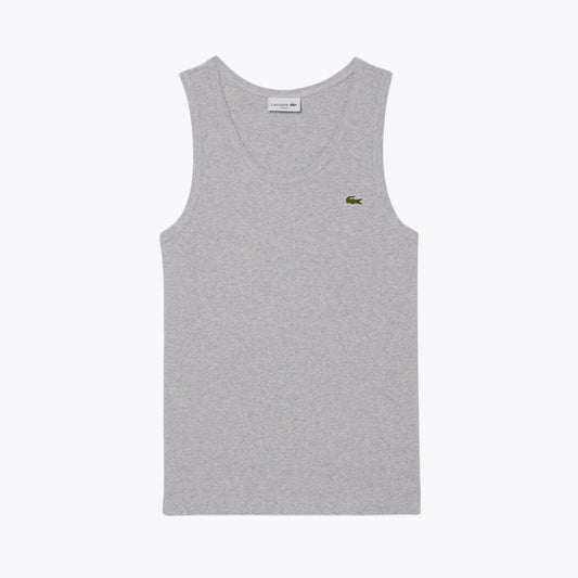 Camiseta de tirantes de algodón acanalado corte ajustado LC