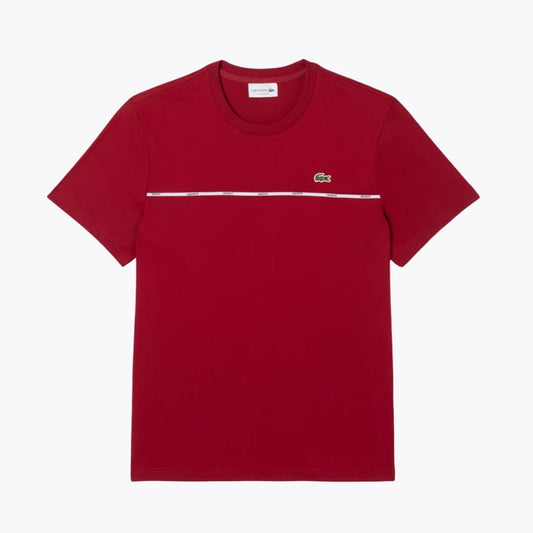 Camiseta de punto de algodón con ribete LC