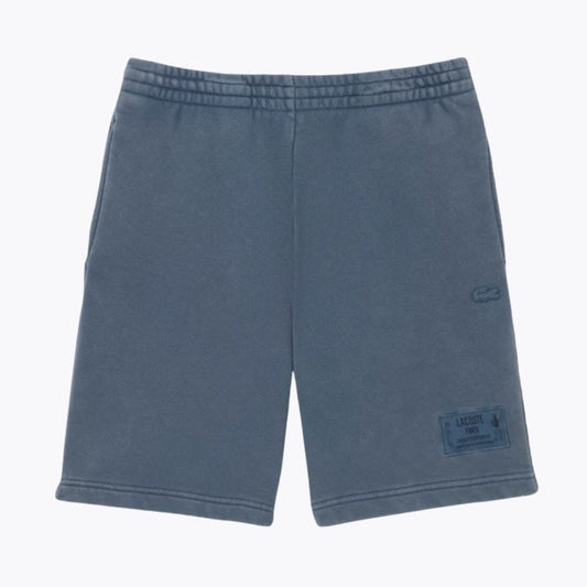 Pantalón corto de felpa de algodón con efecto lavado LC