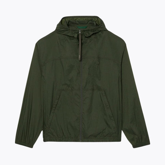 Chaqueta de nailon plegable repelente al agua LC