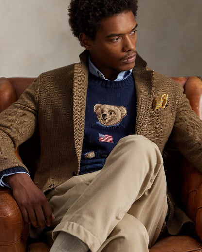 RL Polo Bear Cotton-Linen Sweater