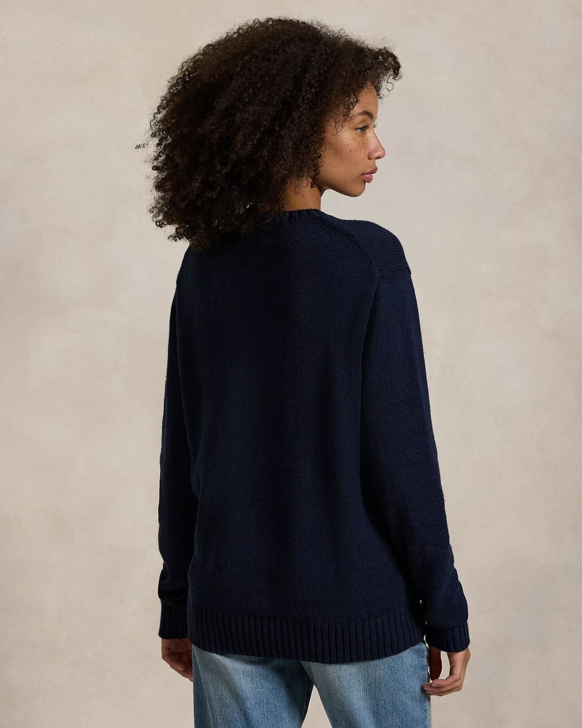 RL Polo Bear Cotton-Linen Sweater