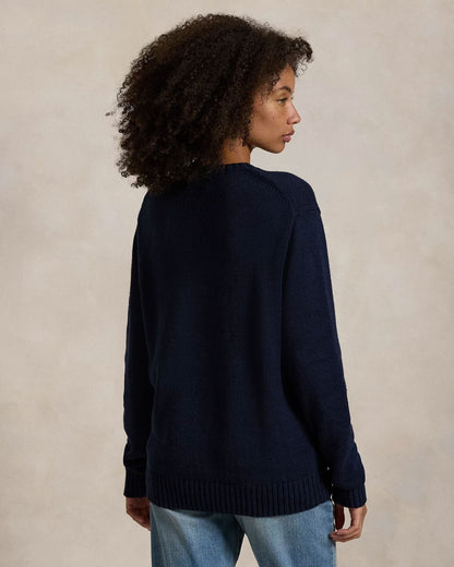 RL Polo Bear Cotton-Linen Sweater