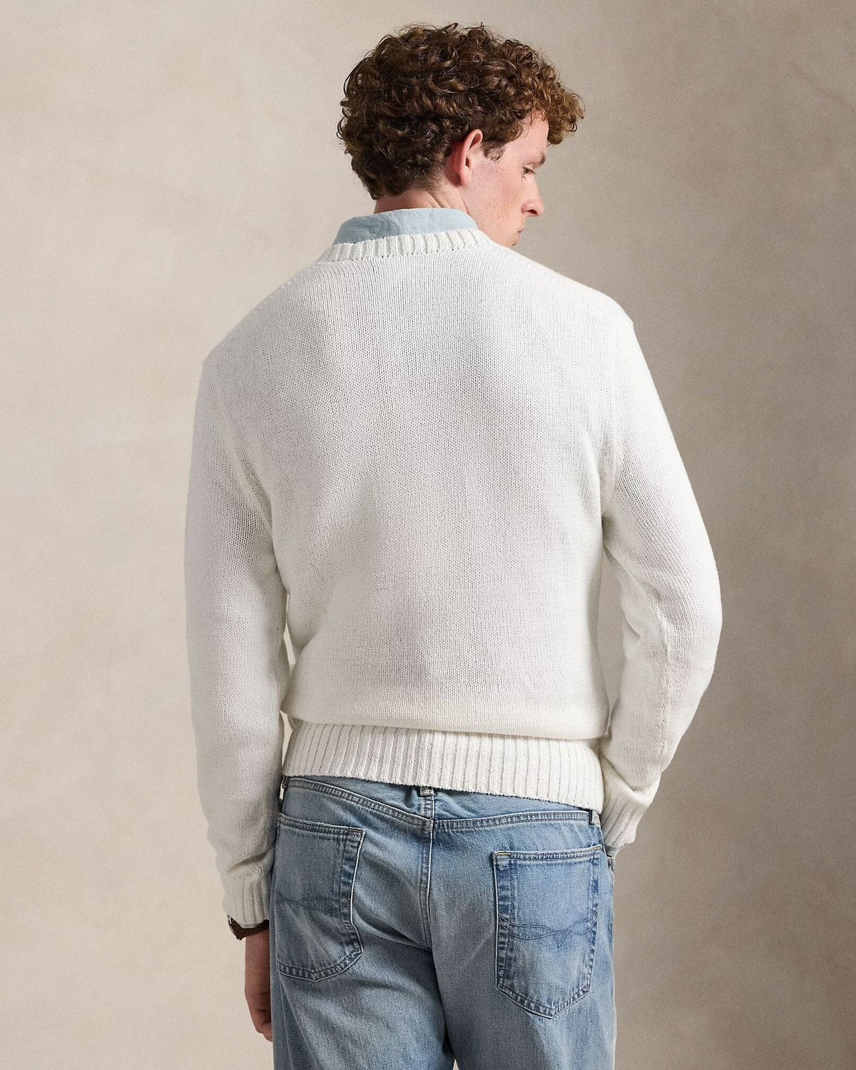 RL Polo Bear Cotton-Linen Sweater