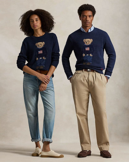 RL Polo Bear Cotton-Linen Sweater