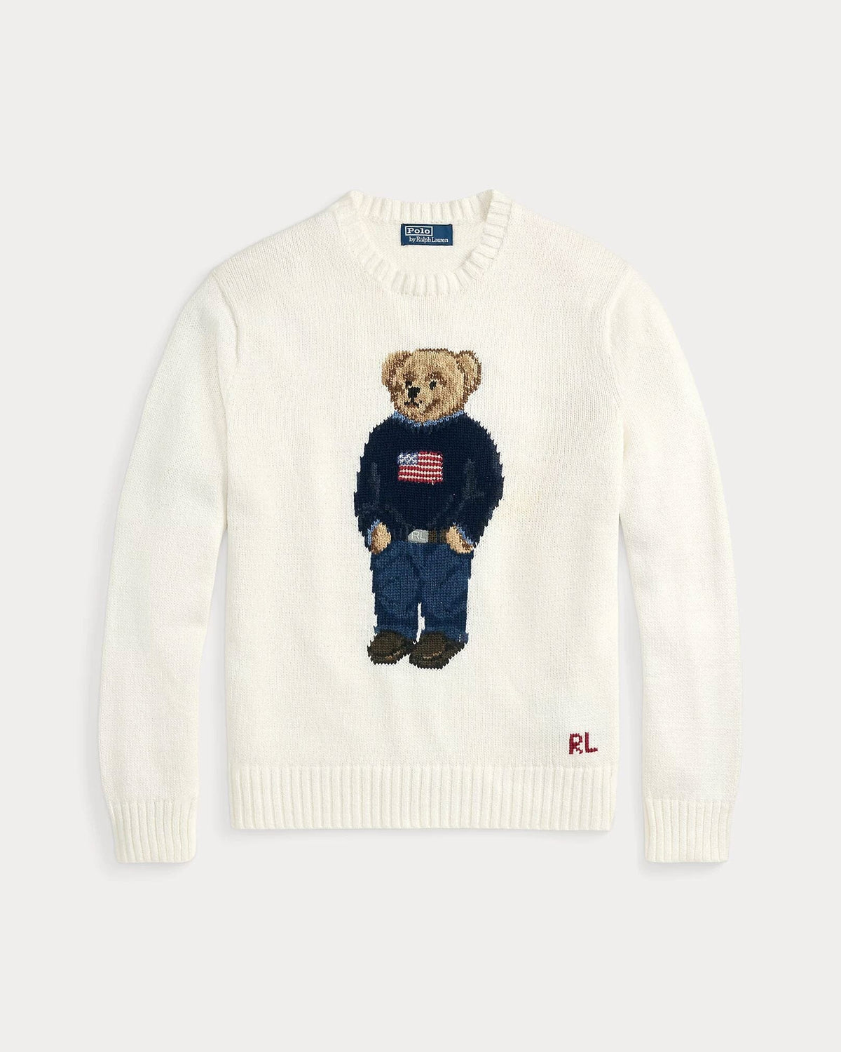 RL Polo Bear Cotton-Linen Sweater