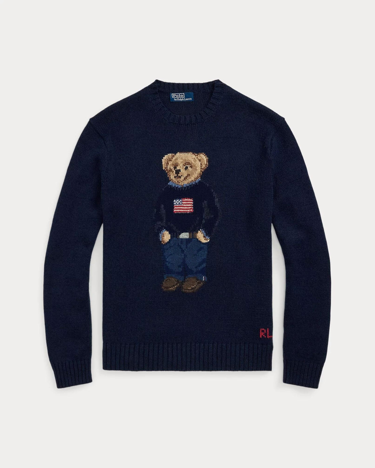 RL Polo Bear Cotton-Linen Sweater