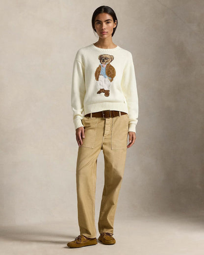 RL Polo Bear Cotton Crewneck Sweater