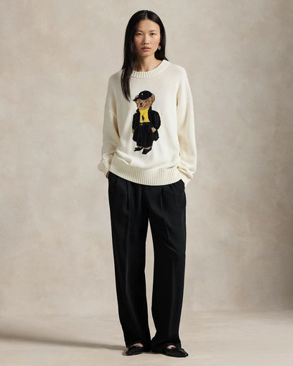 RL Polo Bear Cotton Crewneck Sweater