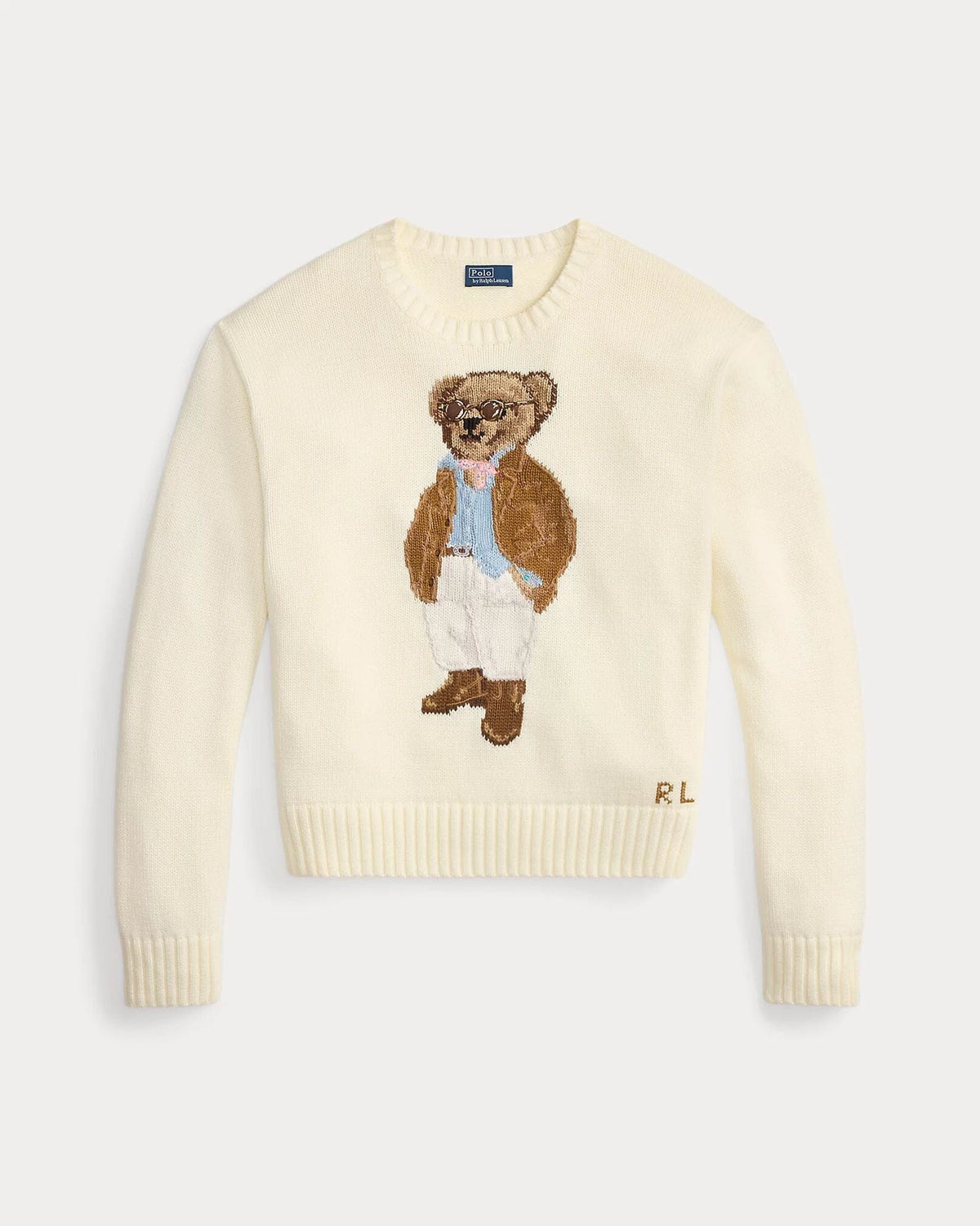 RL Polo Bear Cotton Crewneck Sweater