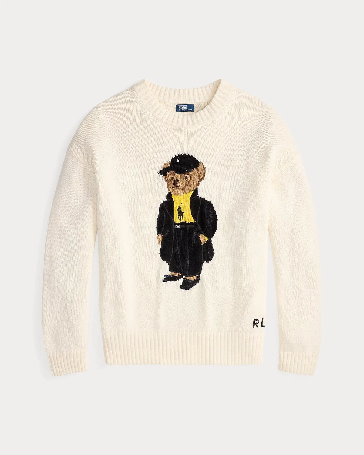 RL Polo Bear Cotton Crewneck Sweater