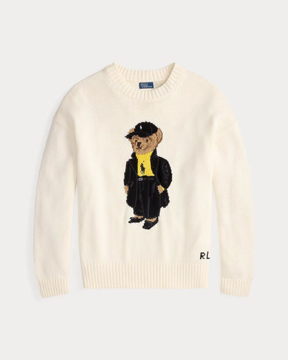 RL Polo Bear Cotton Crewneck Sweater