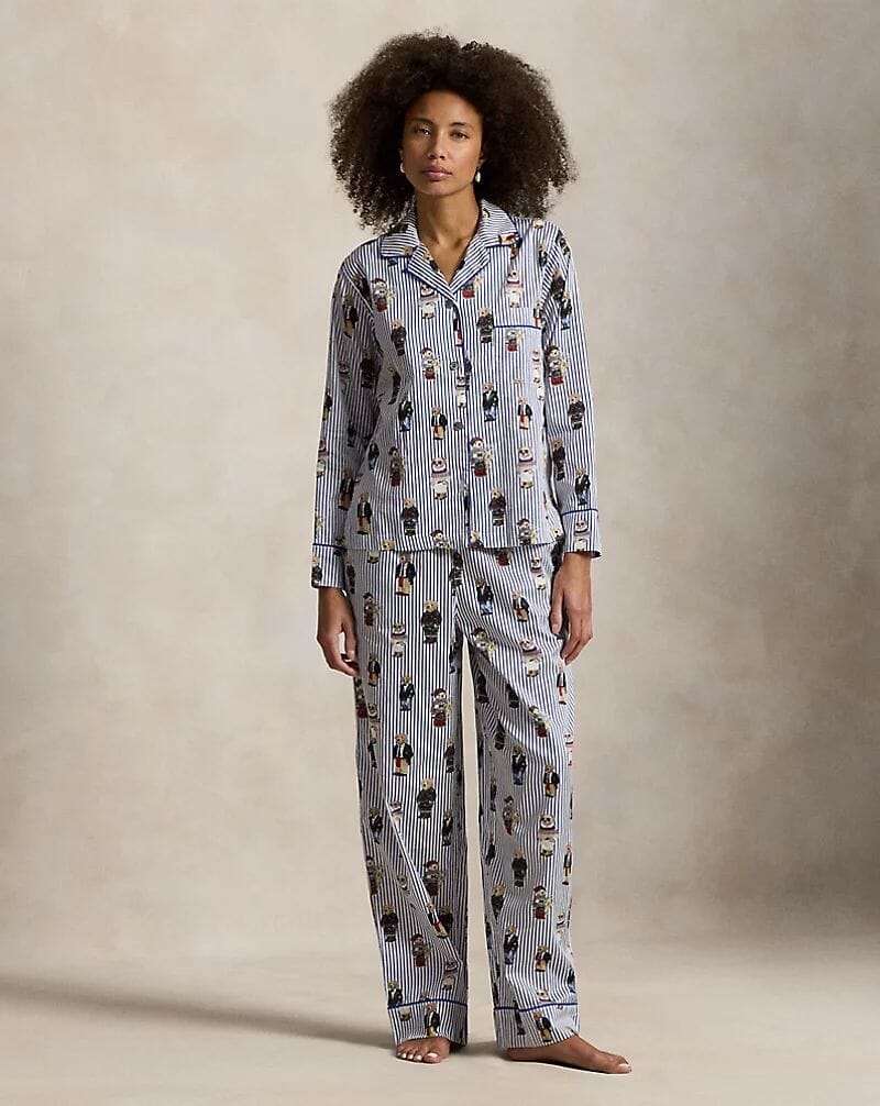RL Polo Bear Cotton Satin Pajama Set