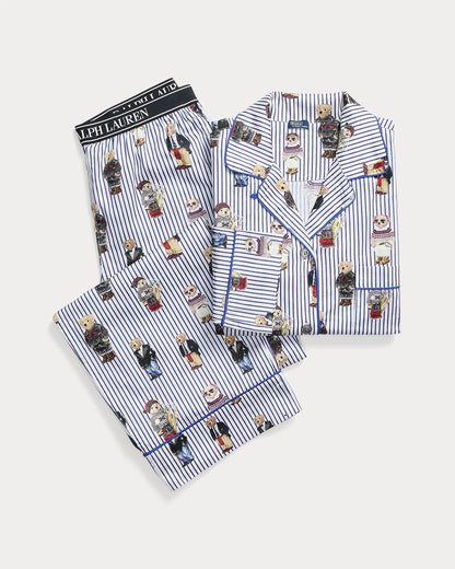 RL Polo Bear Cotton Satin Pajama Set