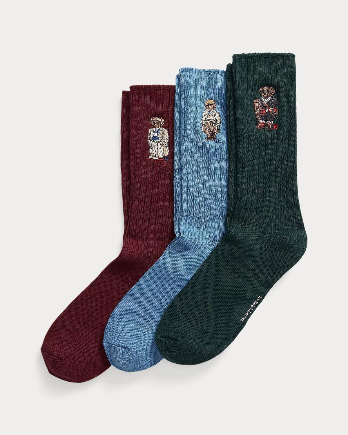 RL Polo Bear Crew Socks 3-Gift Set