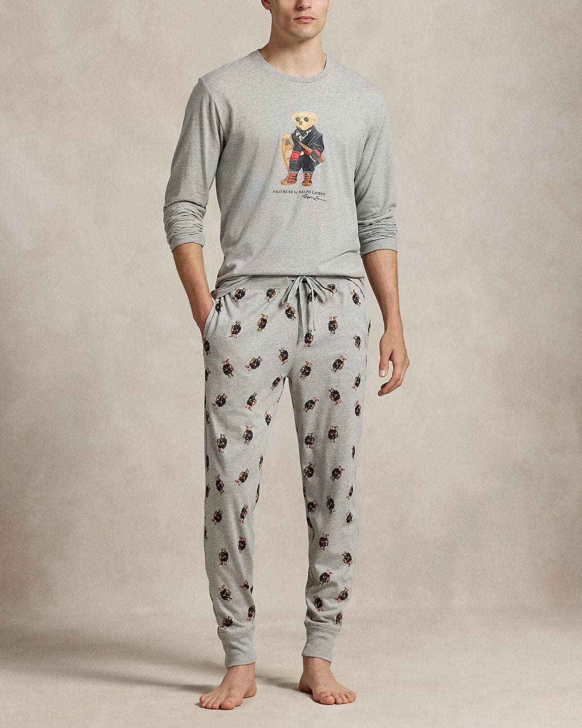 RL Polo Bear Jersey Pajama Set