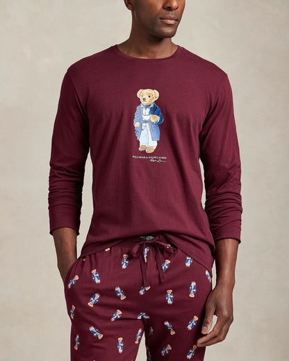 RL Polo Bear Jersey Pajama Set