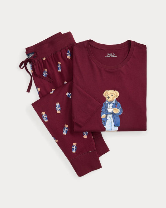 Conjunto de pijama de jersey con el oso Polo de RL