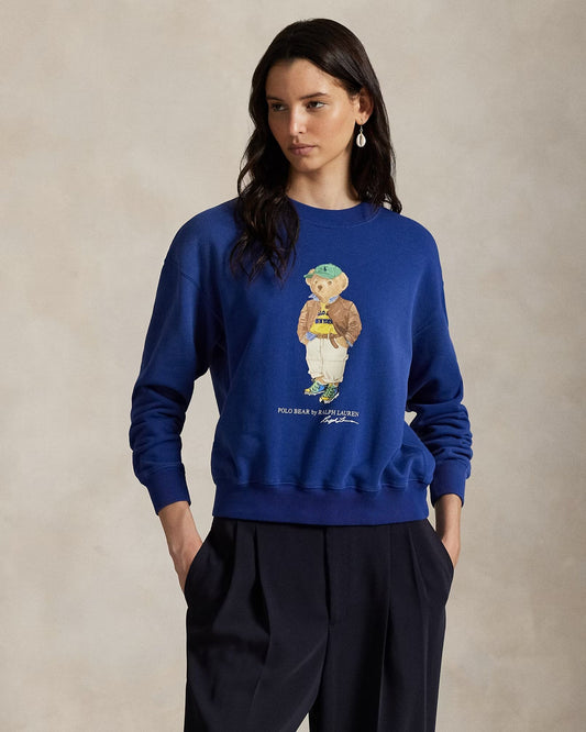 Sudadera de cuello redondo RL Polo Bear de felpa ligera