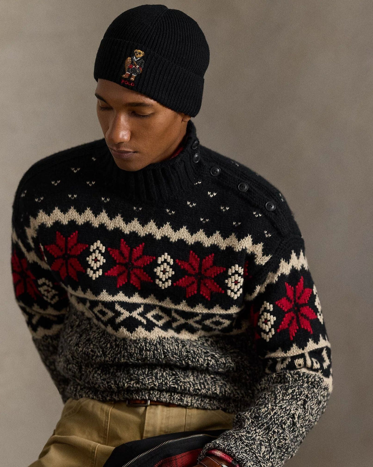 RL Polo Bear Rib-Knit Beanie
