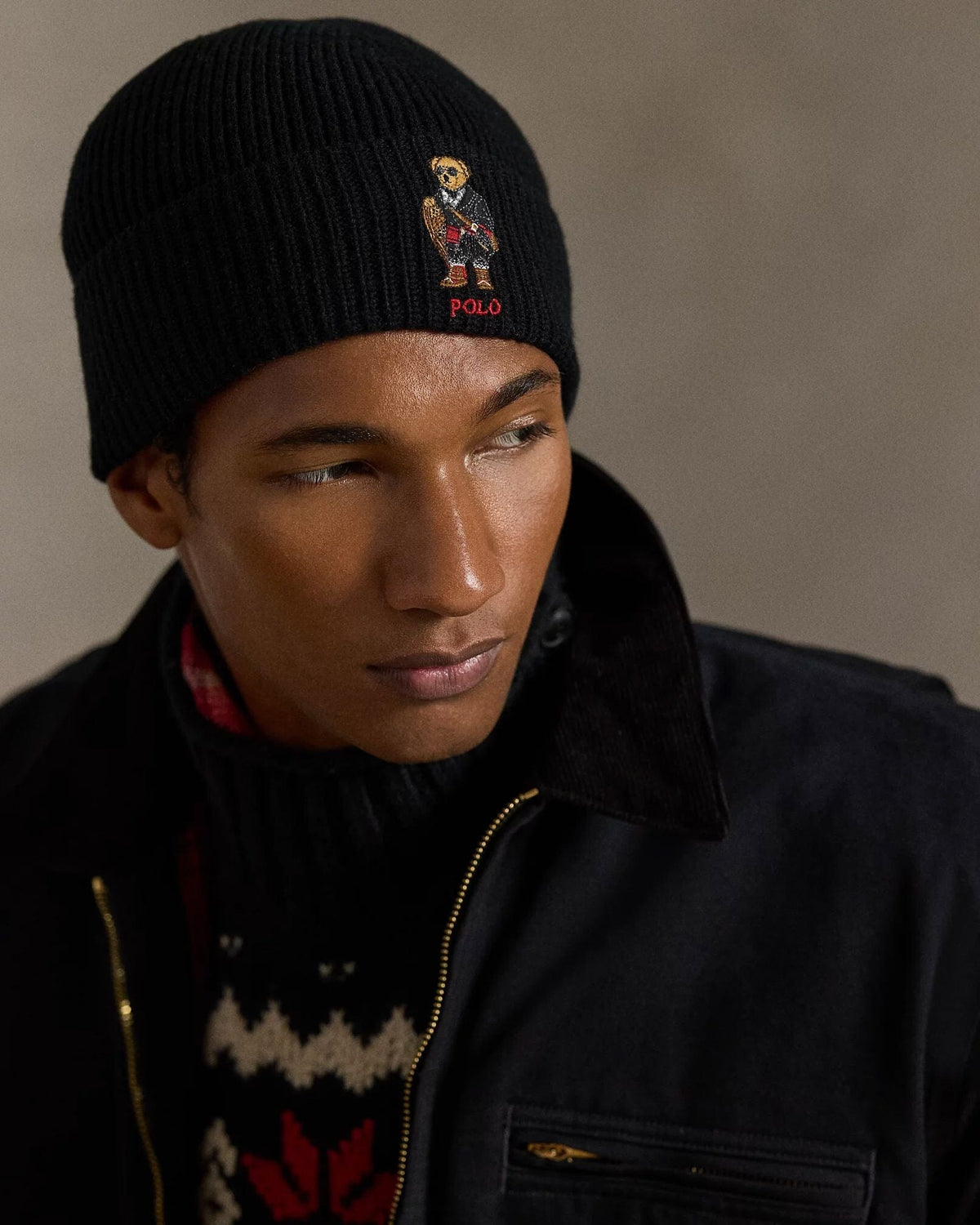 RL Polo Bear Rib-Knit Beanie