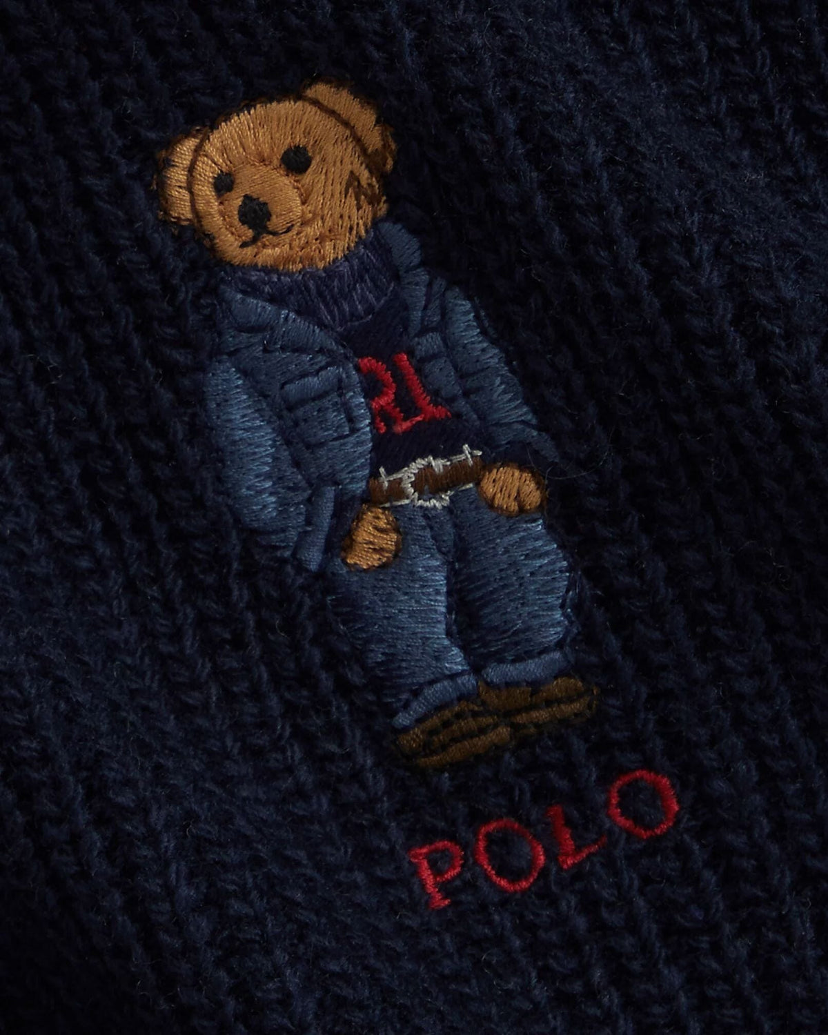 RL Polo Bear Knit Scarf