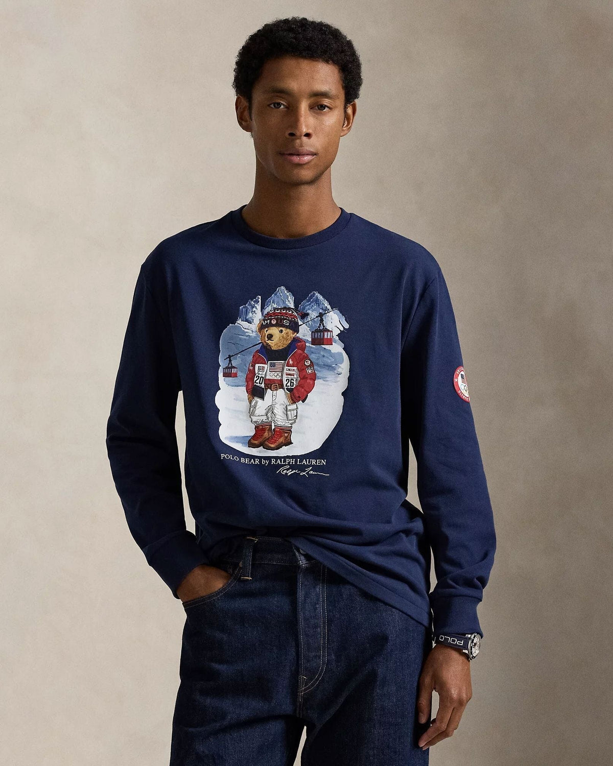 Camiseta Polo Bear del equipo de EE. UU. de RL