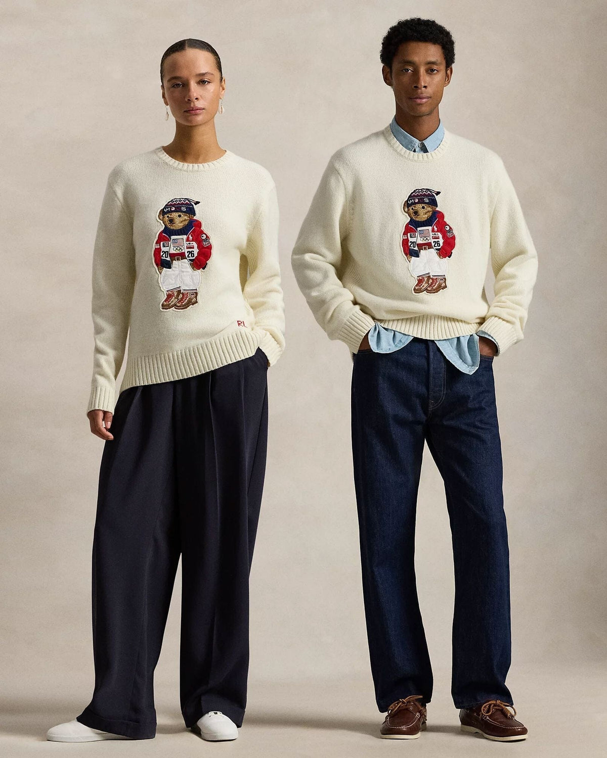 RL Team USA Polo Bear Sweater