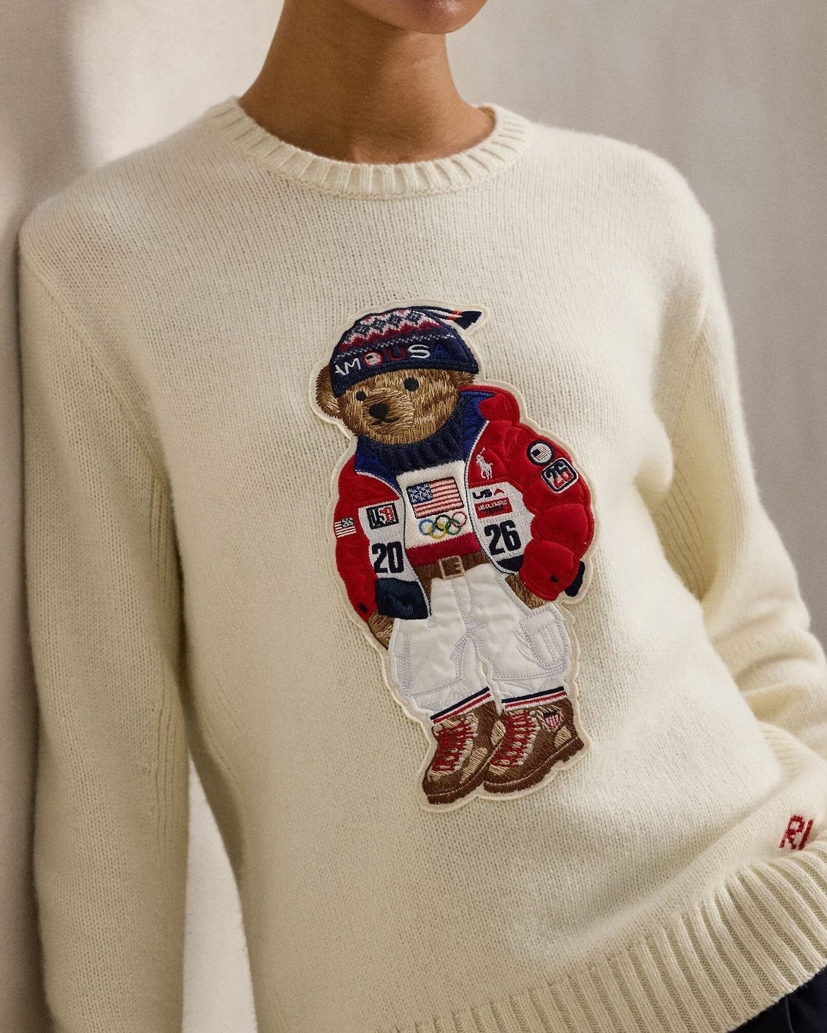 RL Team USA Polo Bear Sweater