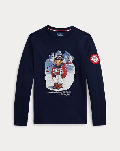 RL Team USA Polo Bear Cotton T-Shirt