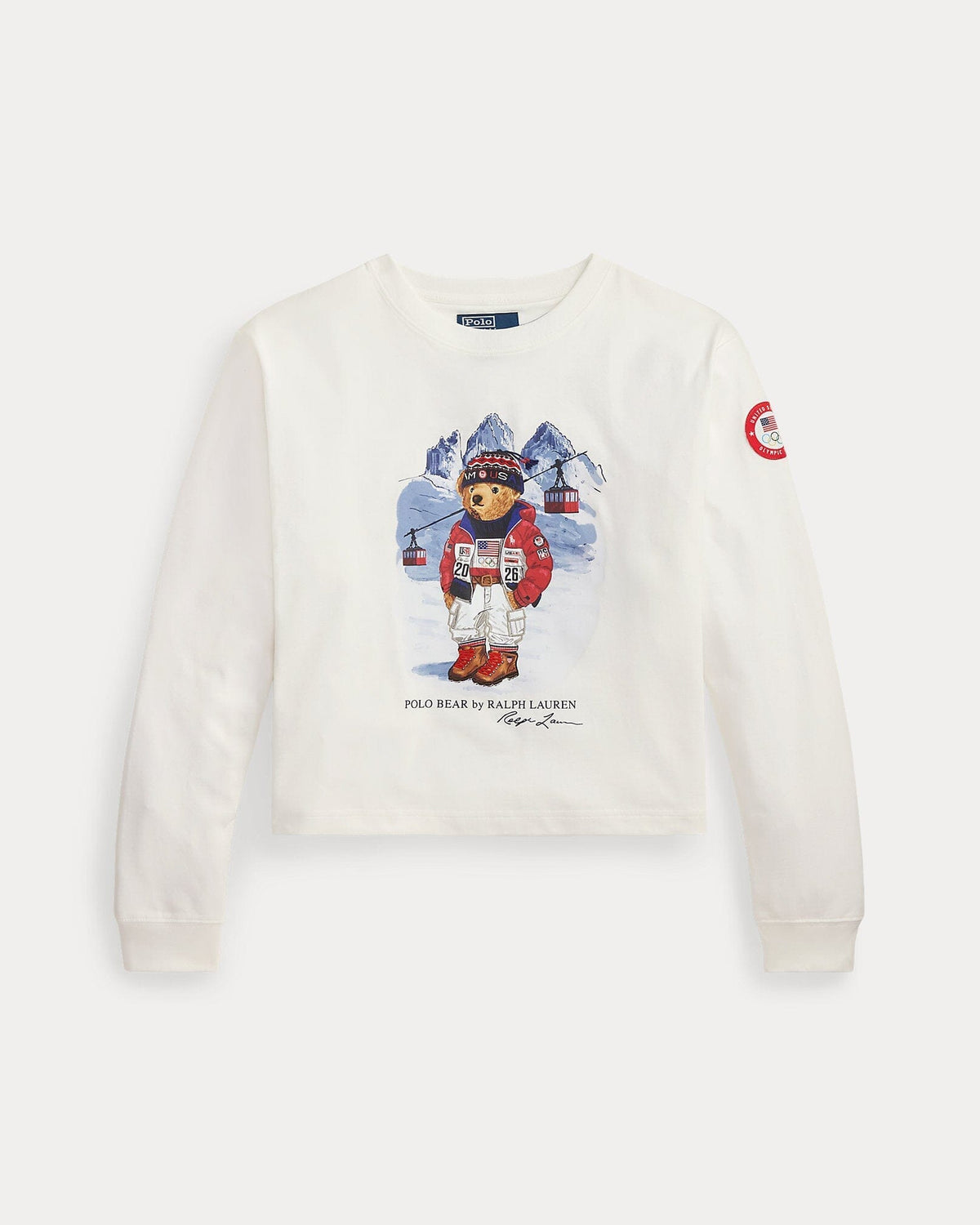 RL Team USA Polo Bear Long-Sleeve T-Shirt
