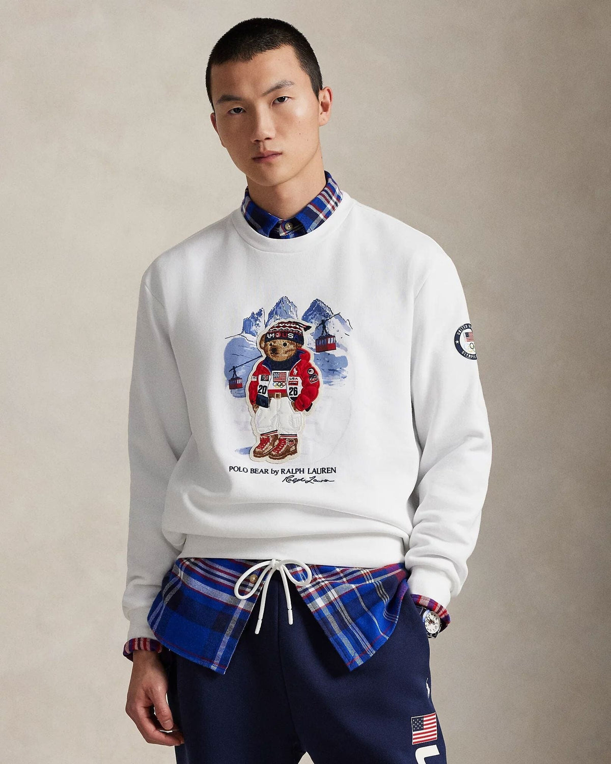 RL Team USA Polo Bear Sweatshirt