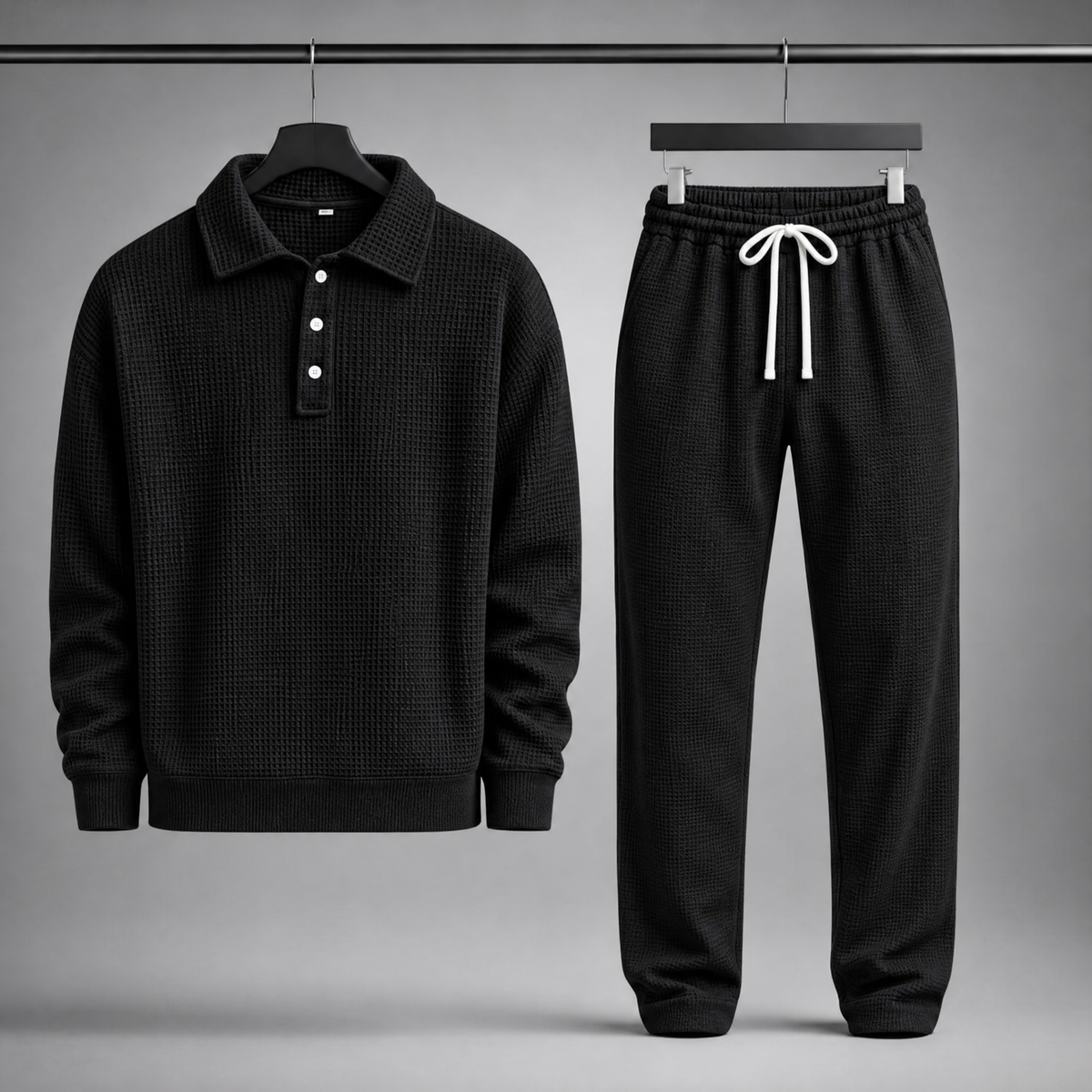 Porter Waffle-Knit Set