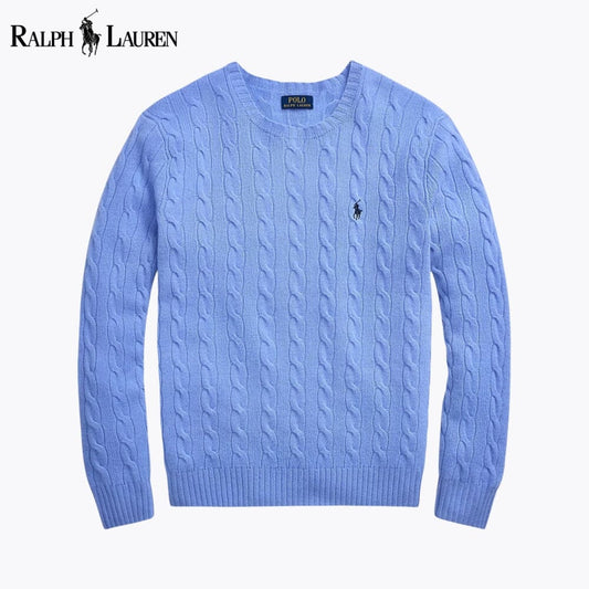 Jersey de lana y cachemira con trenzas de RL