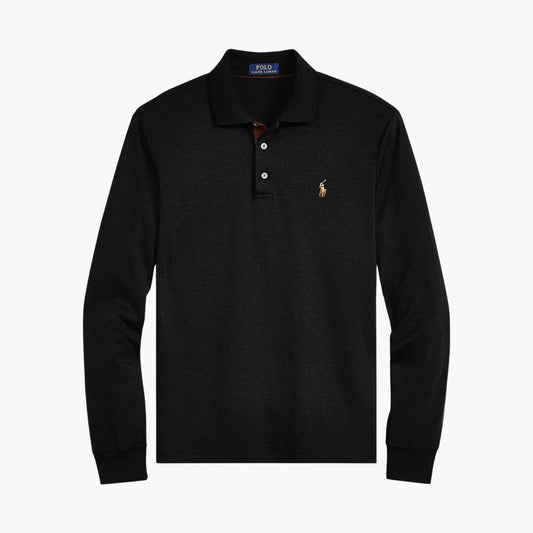 Polo de algodón suave de corte clásico RL