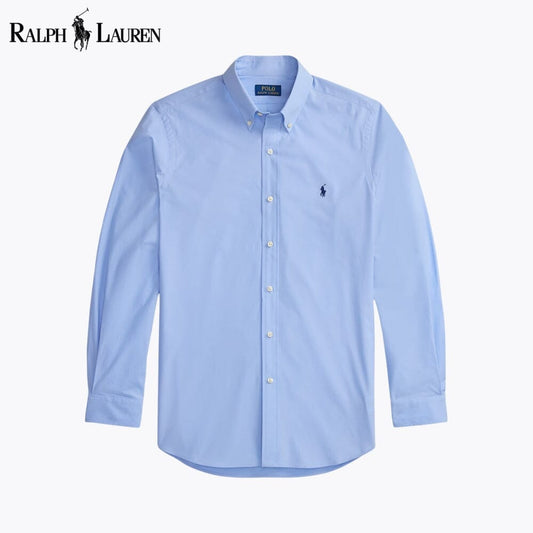Camisa de popelina elástica de corte clásico de RL