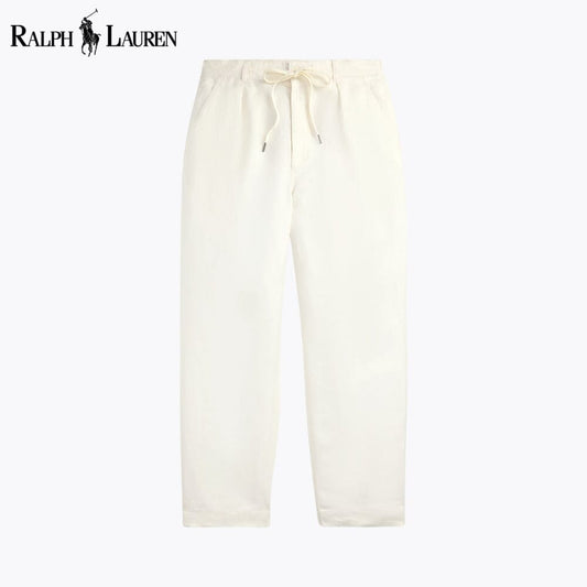 Pantalón de lino con pliegues y corte holgado RL Lateef