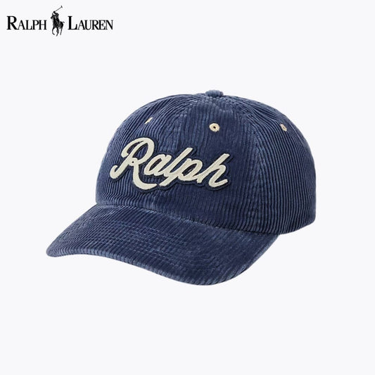Gorra de pana con el logo de RL