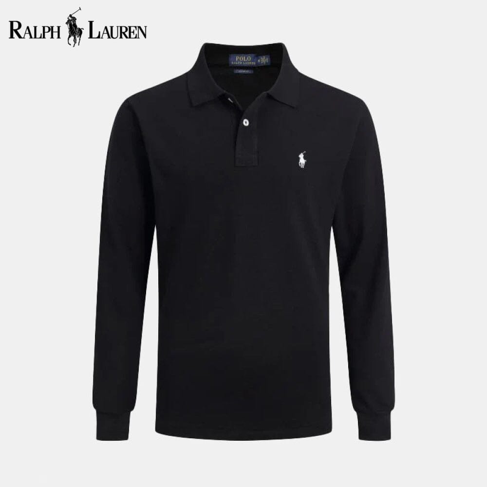 Camisa de vestir ajustada de manga larga RL